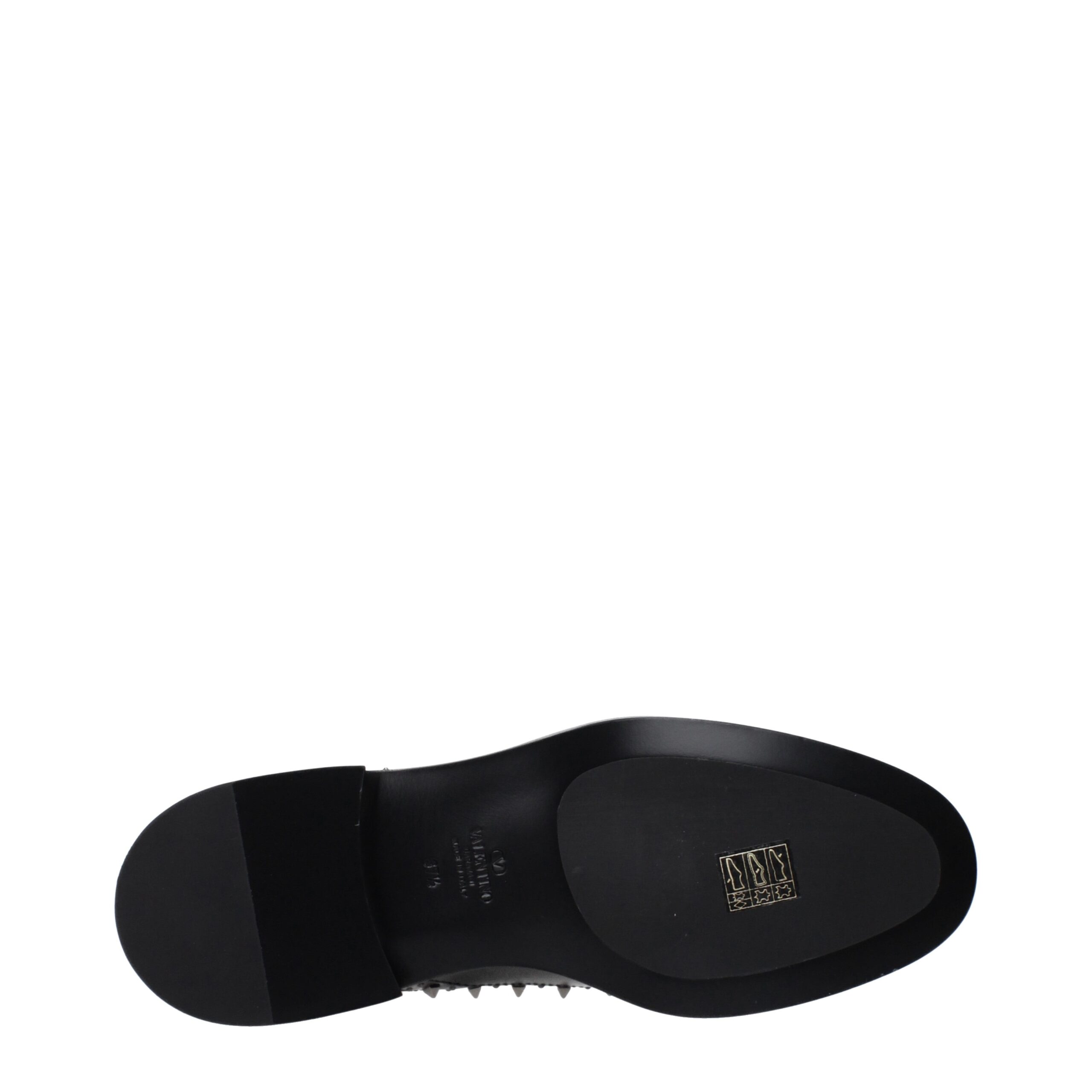 Valentino Garavani Black Leather Oxfords And Derbies - Image 5