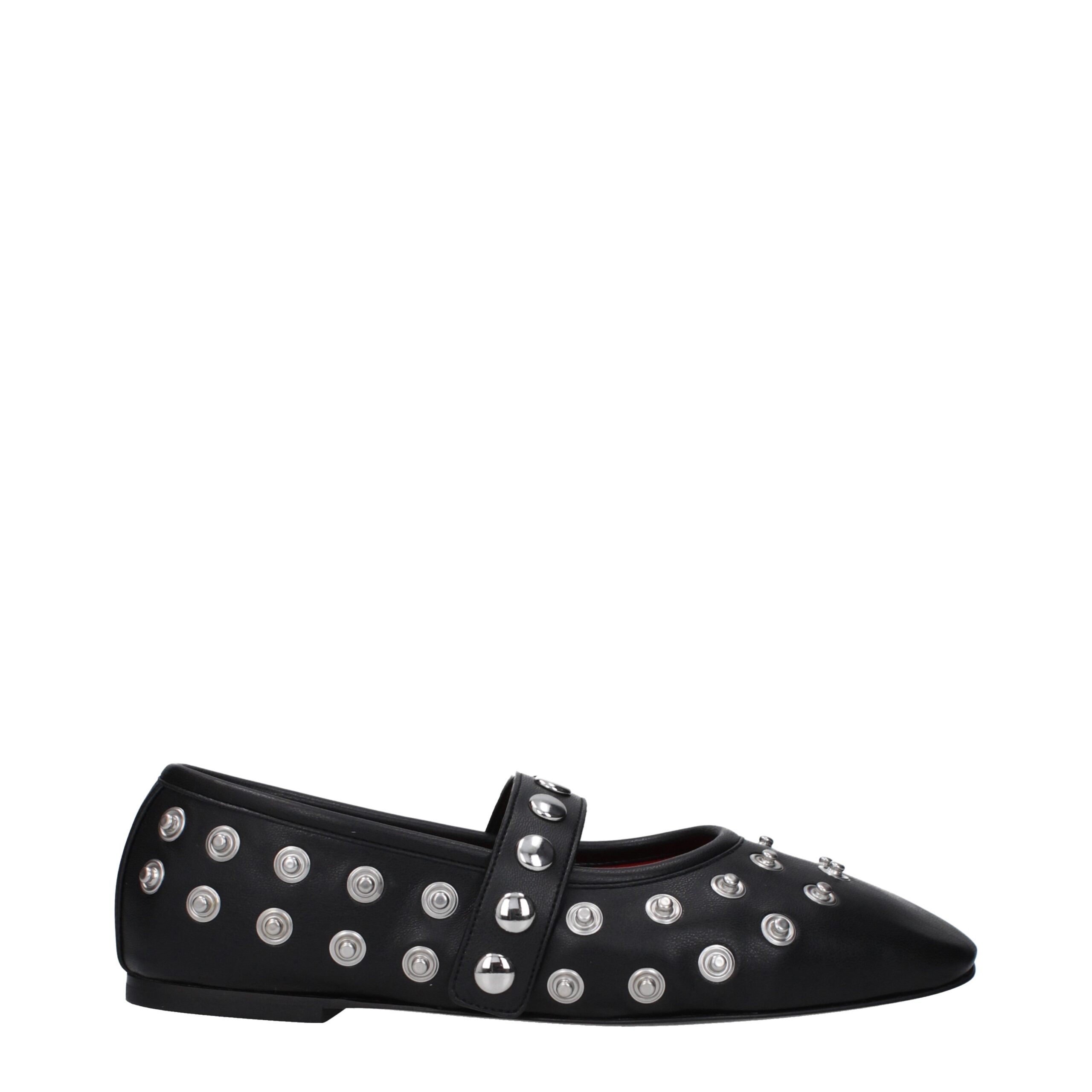 Stella McCartney Black Leather Ballet Flats