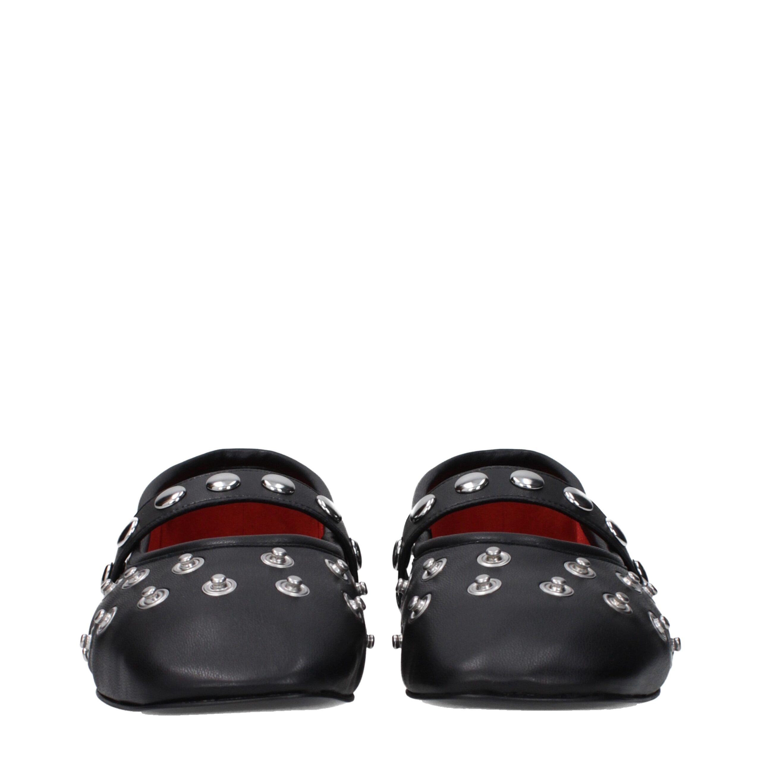 Stella McCartney Black Leather Ballet Flats - Image 3
