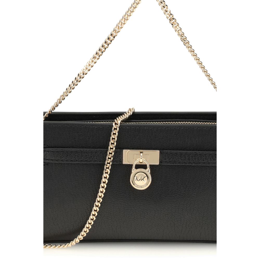 Michael Kors Black Calf Leather Bos Taurus Shoulder Bag - Image 4