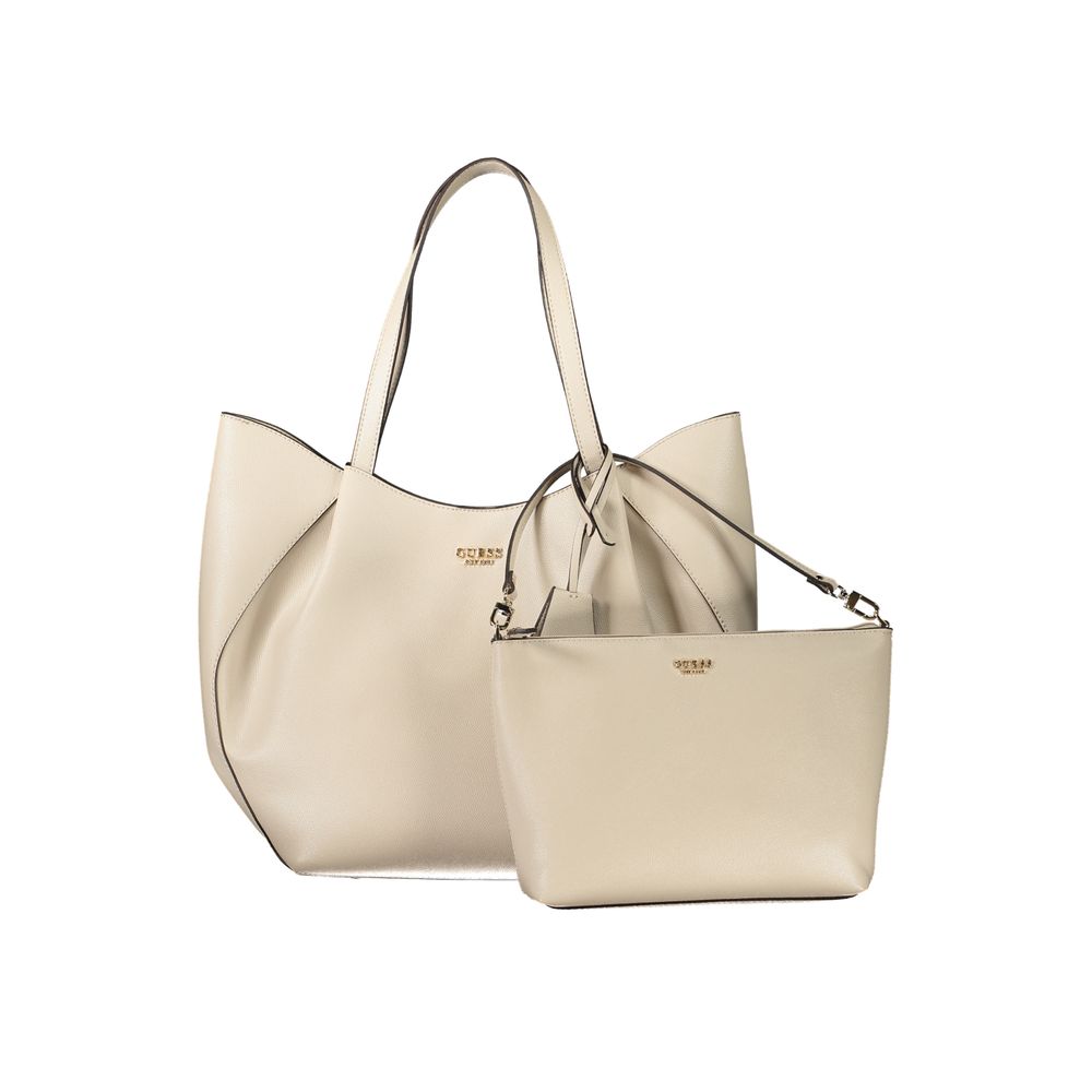 Guess Jeans Beige Polyethylene Women Handbag - Image 2