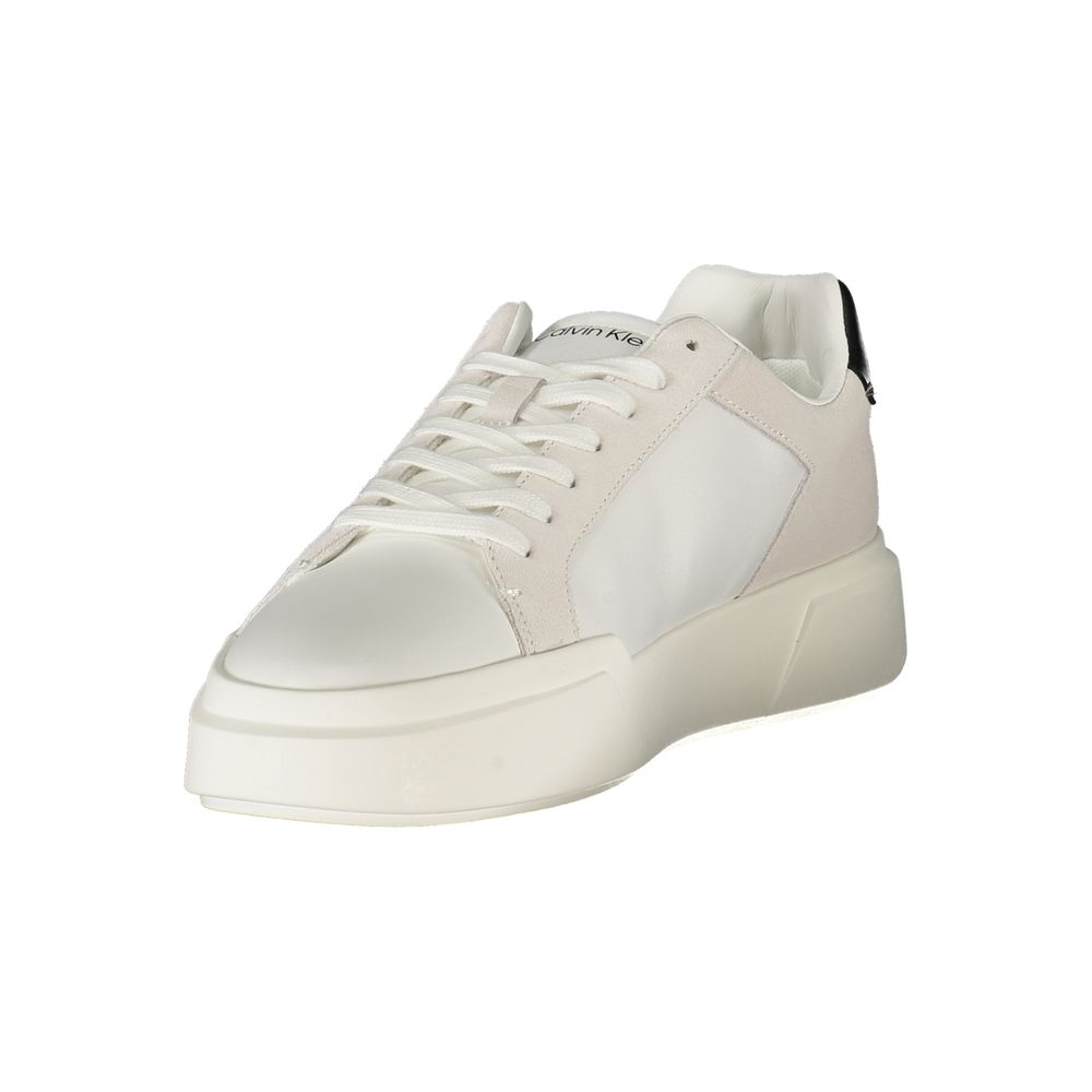 Calvin Klein White Leather Men Sneaker - Image 3