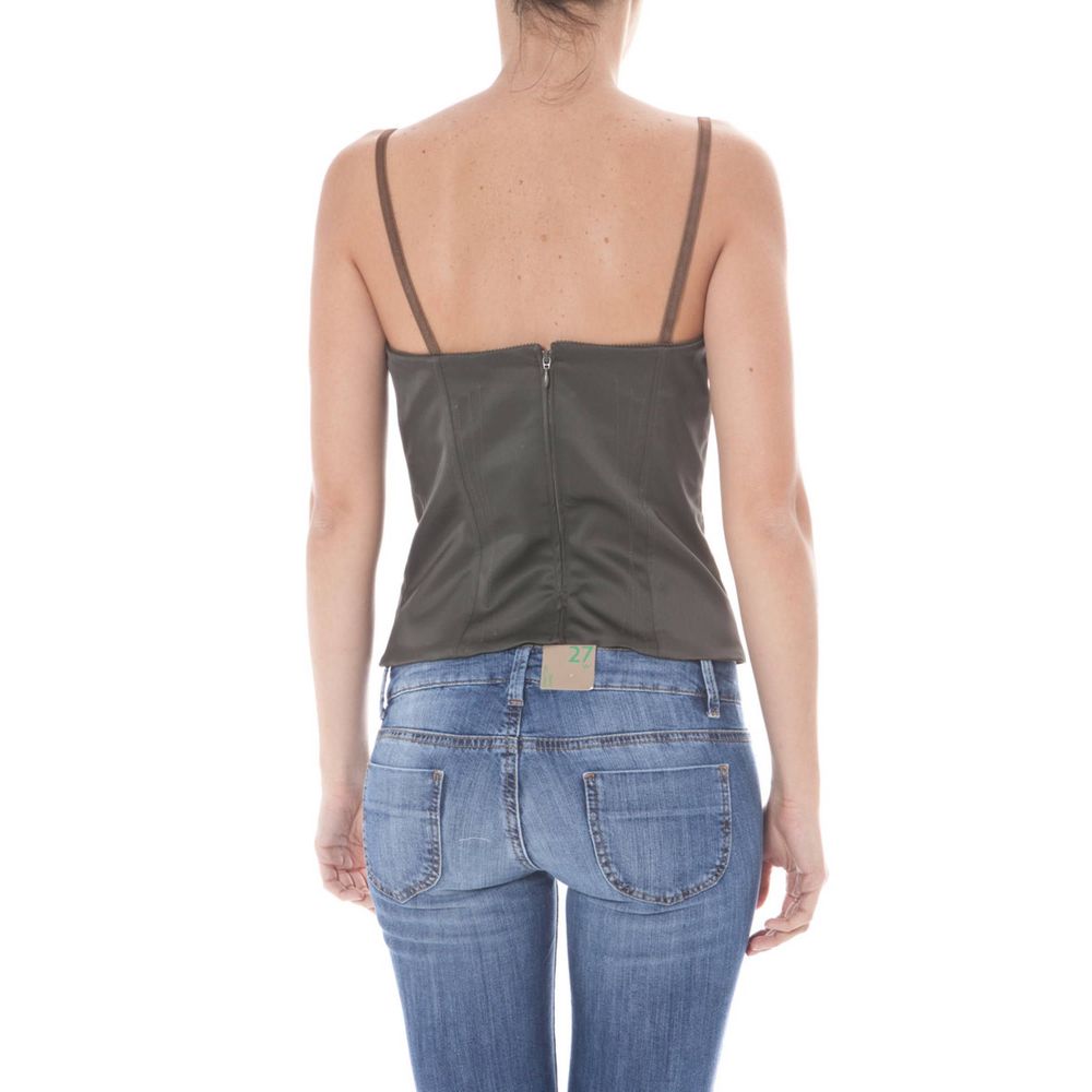 John Galliano Verde Elastan Women's Camisole - Image 3