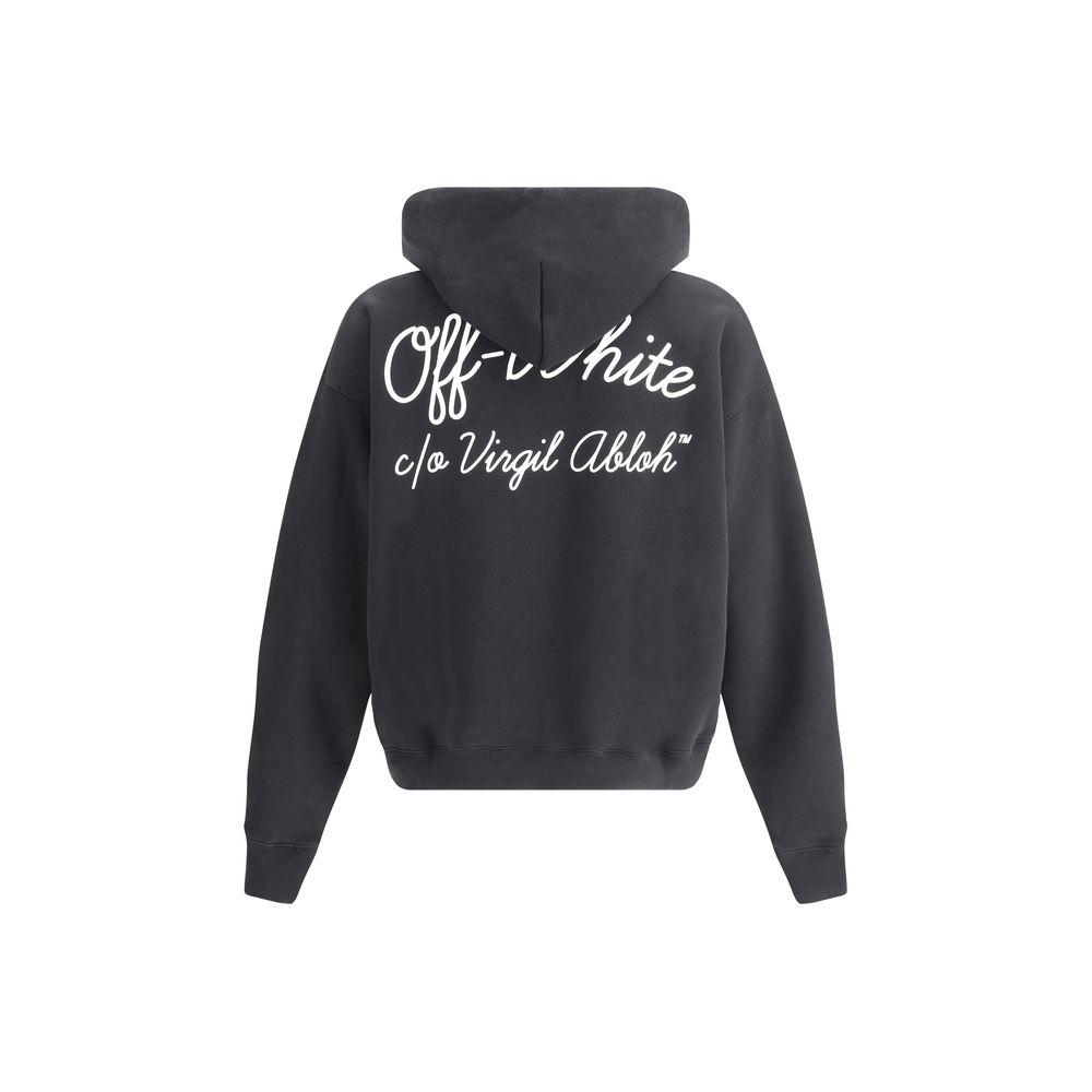 Off-White Black Cotton Sweatshirt - Image 2