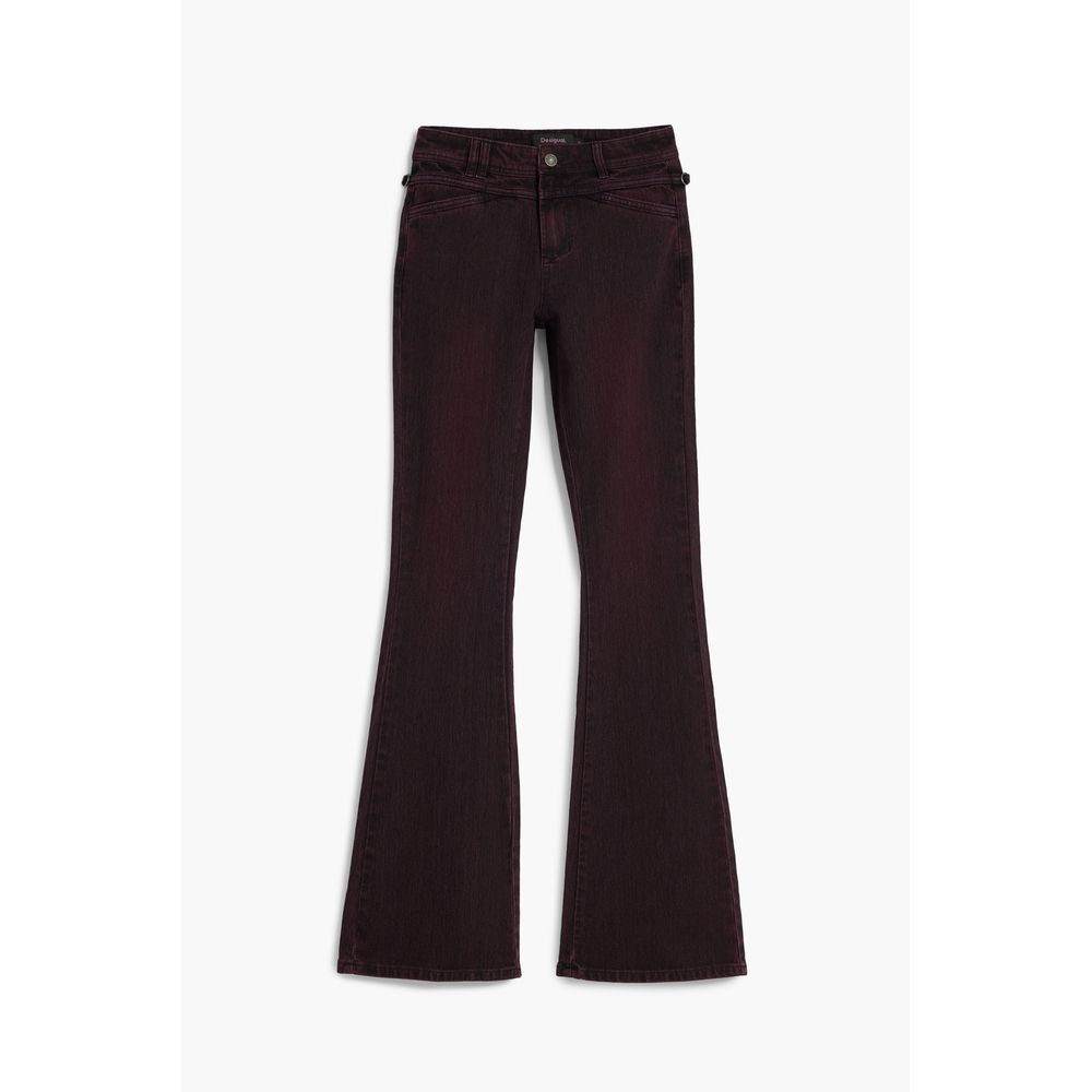 Desigual Purple Cotton Women Jeans - Image 2