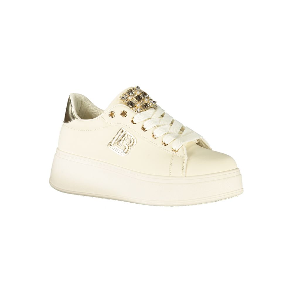 Laura Biagiotti Beige Polyester Women Sneaker - Image 2