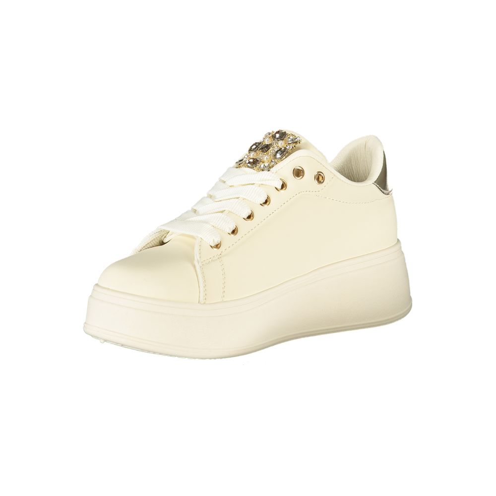 Laura Biagiotti Beige Polyester Women Sneaker - Image 3