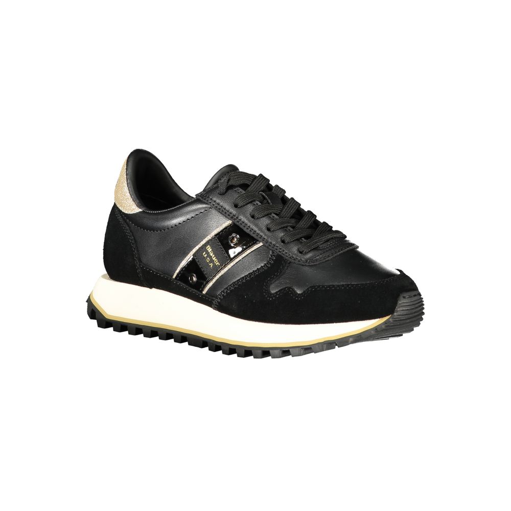 Blauer Black Leather Women Sneaker - Image 2