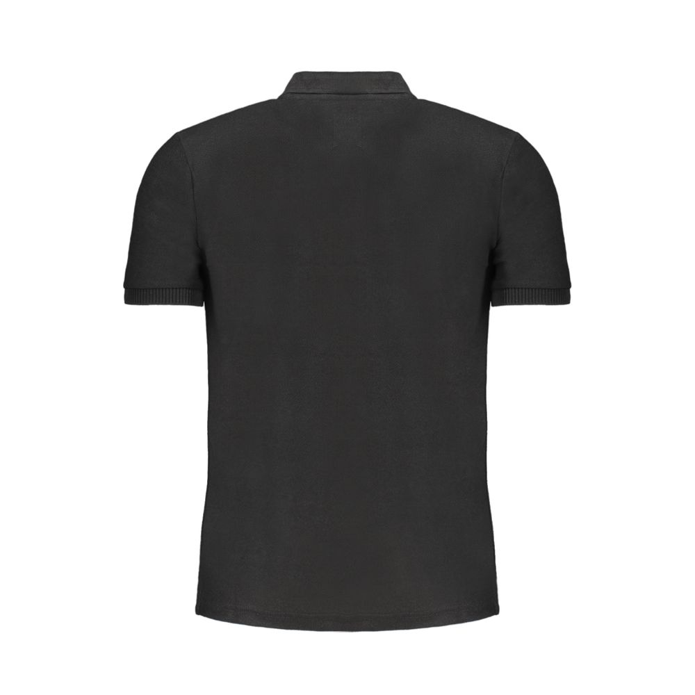 Gianmarco Venturi Black Cotton Men's Polo Shirt - Image 2