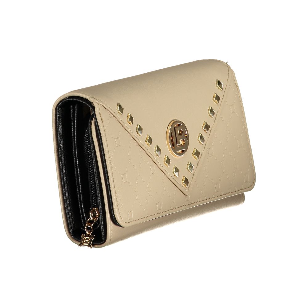 Laura Biagiotti Beige Polyurethane Women Wallet - Image 3