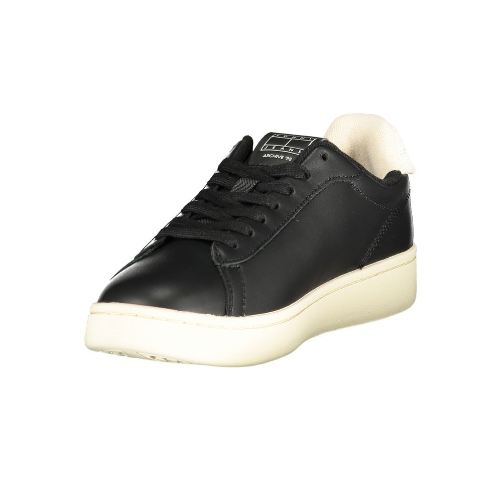 Tommy Hilfiger Black Leather Women Sneaker - Image 3