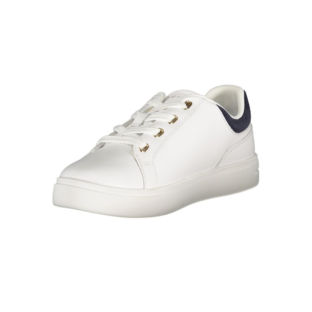 Tommy Hilfiger White Leather Women Sneaker - Image 3