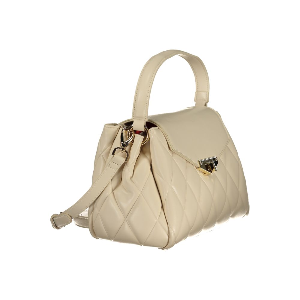 Mario Valentino Beige Polyurethane Women Handbag - Image 3