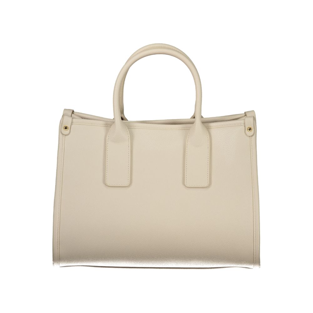 Mario Valentino Beige Polyurethane Women Handbag - Image 2
