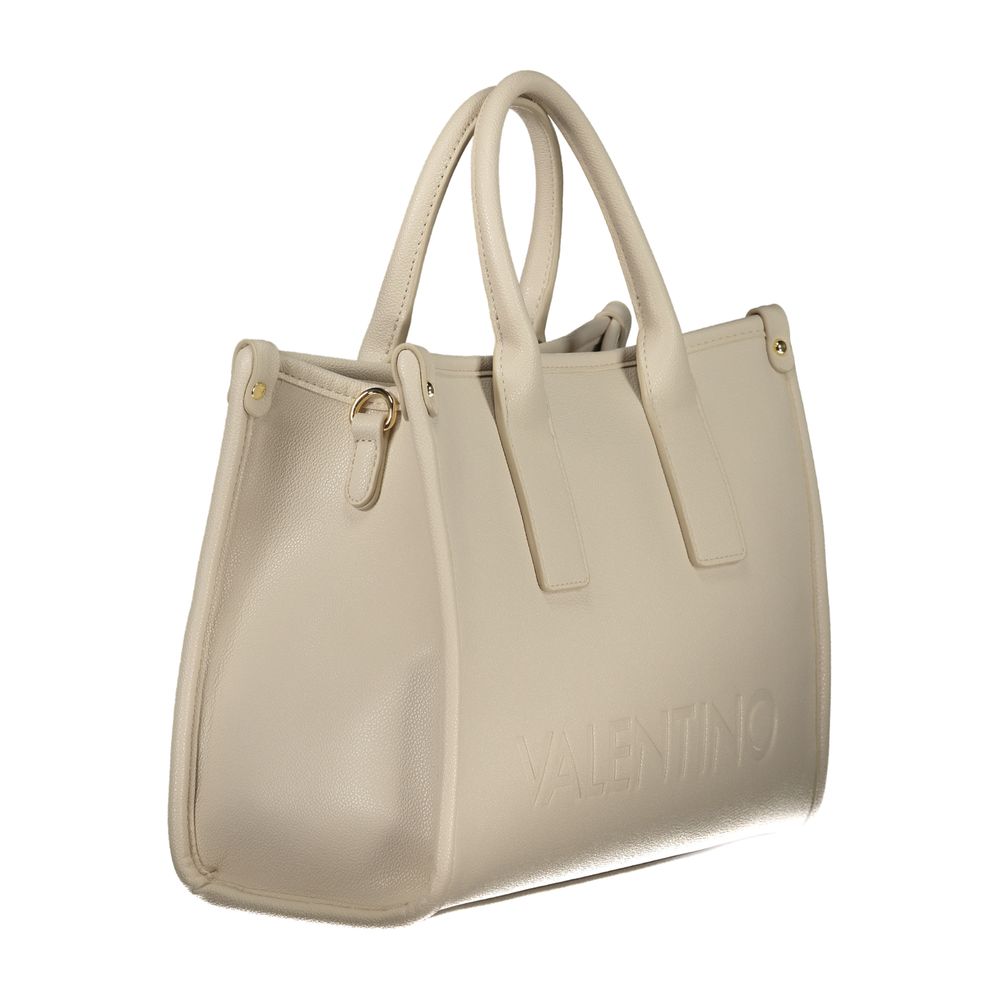 Mario Valentino Beige Polyurethane Women Handbag - Image 3