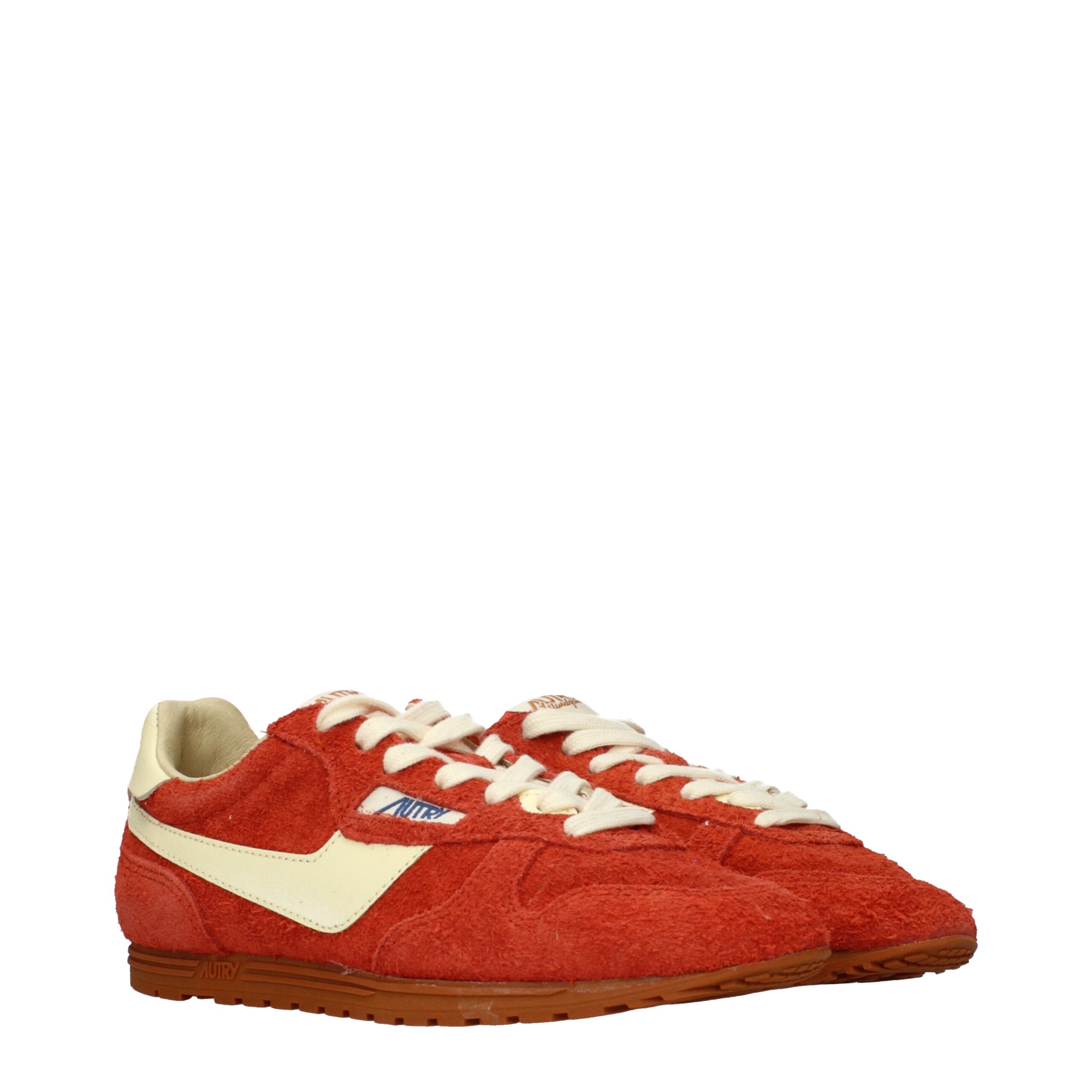 Autry Orange Leather Sneakers - Image 2