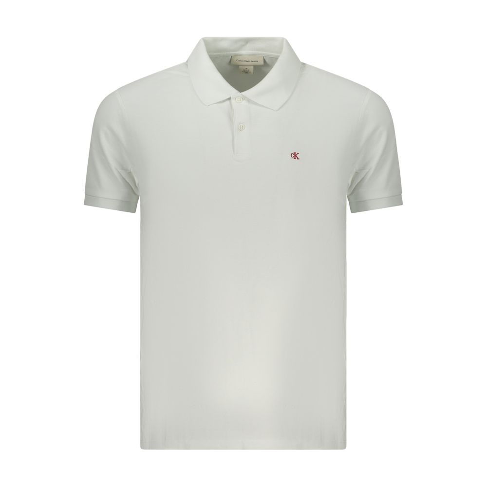 Calvin Klein Bianco Cotton Men Polo