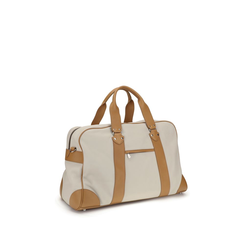 Brunello Cucinelli Beige Calf Leather Bos Taurus Luggage And Travel - Image 3