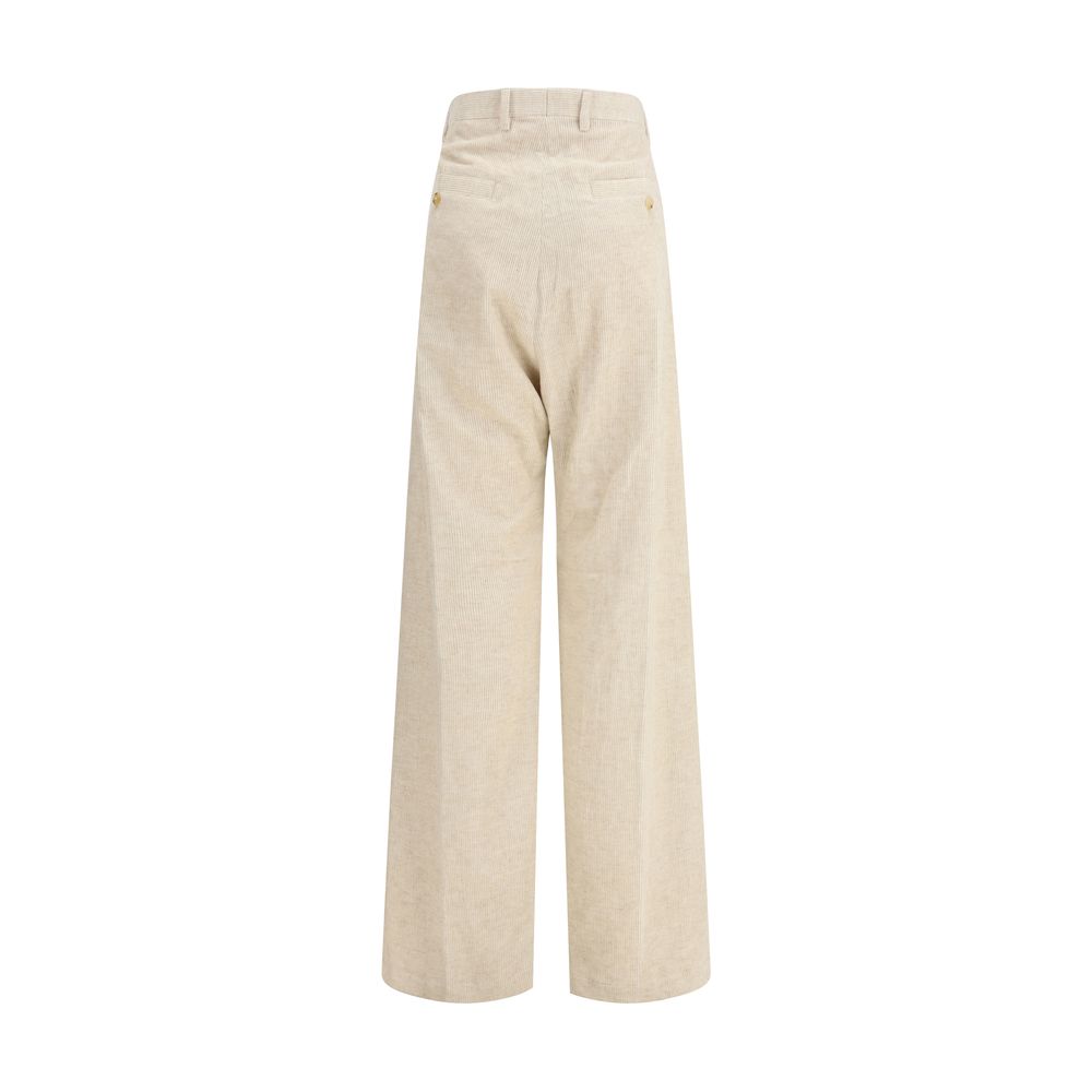 Rick Owens Beige Cotton Casual Pants - Image 2