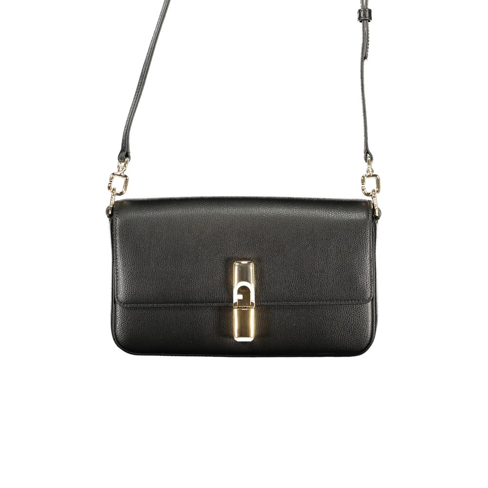 Furla Black Leather Women Handbag