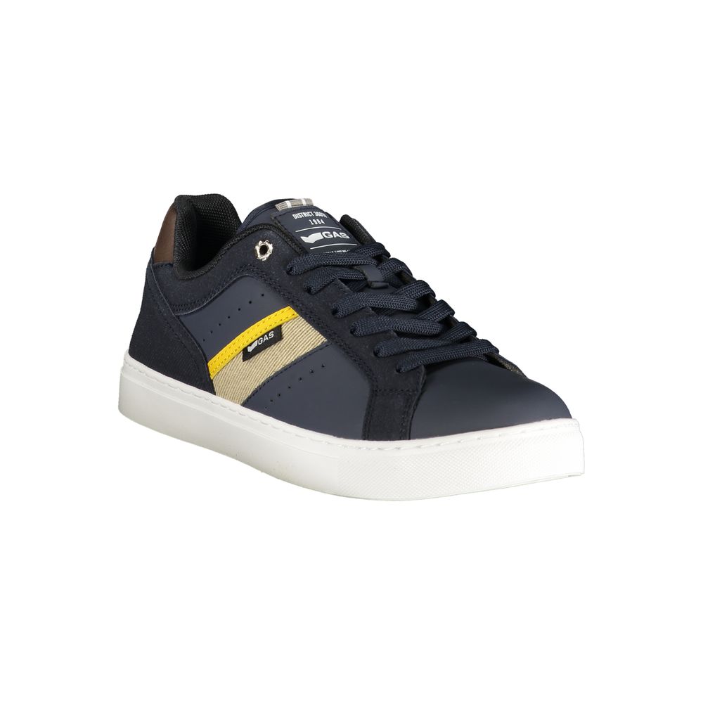 Gas Blue Polyurethane Men Sneaker - Image 2