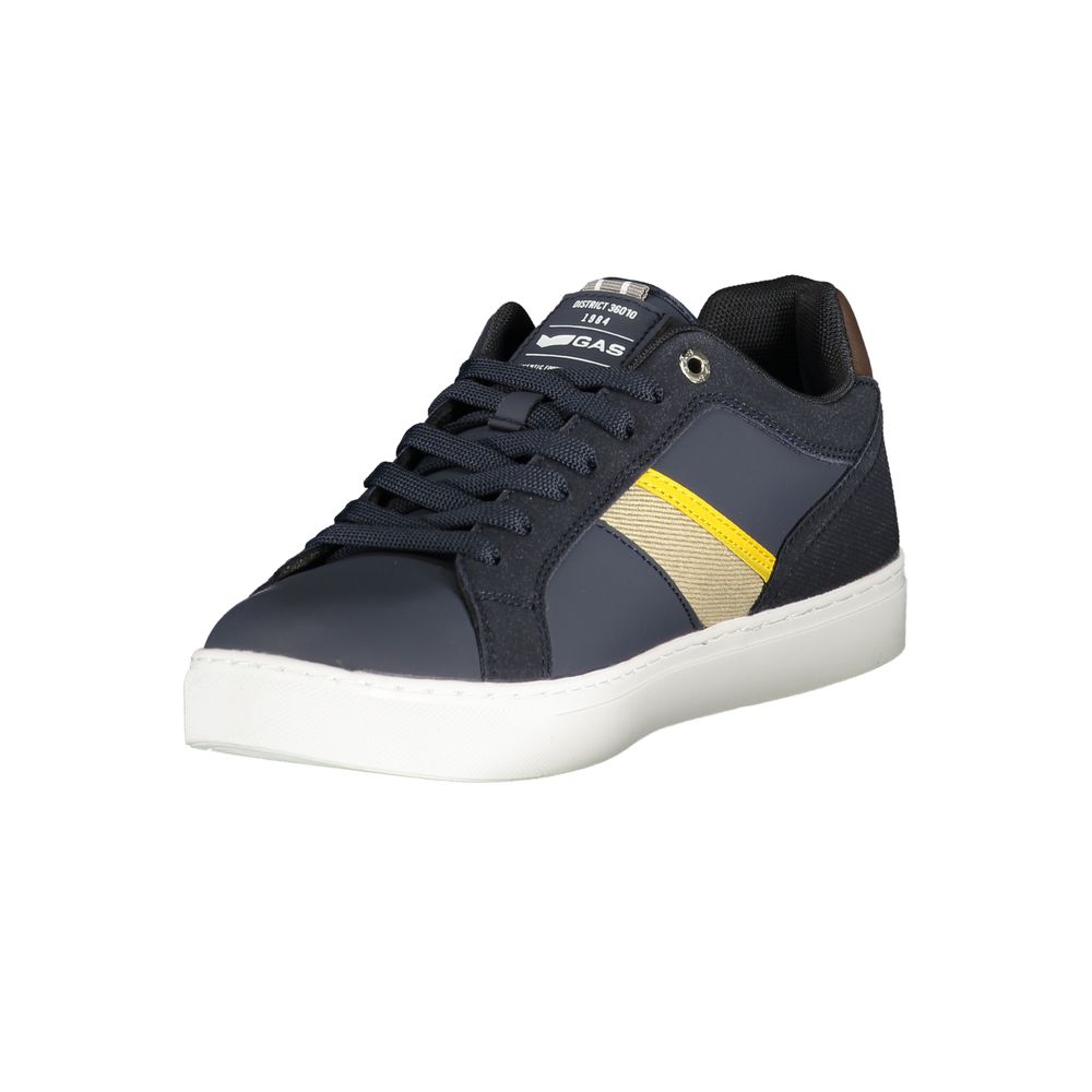 Gas Blue Polyurethane Men Sneaker - Image 3