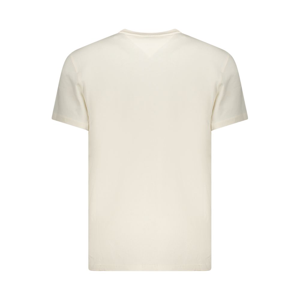 Tommy Hilfiger White Cotton Men's T-Shirt - Image 2