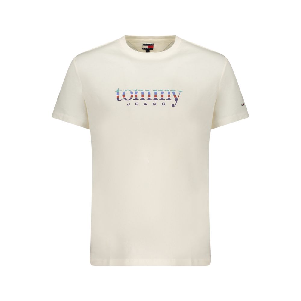 Tommy Hilfiger Bianco Cotton Men's T-Shirt