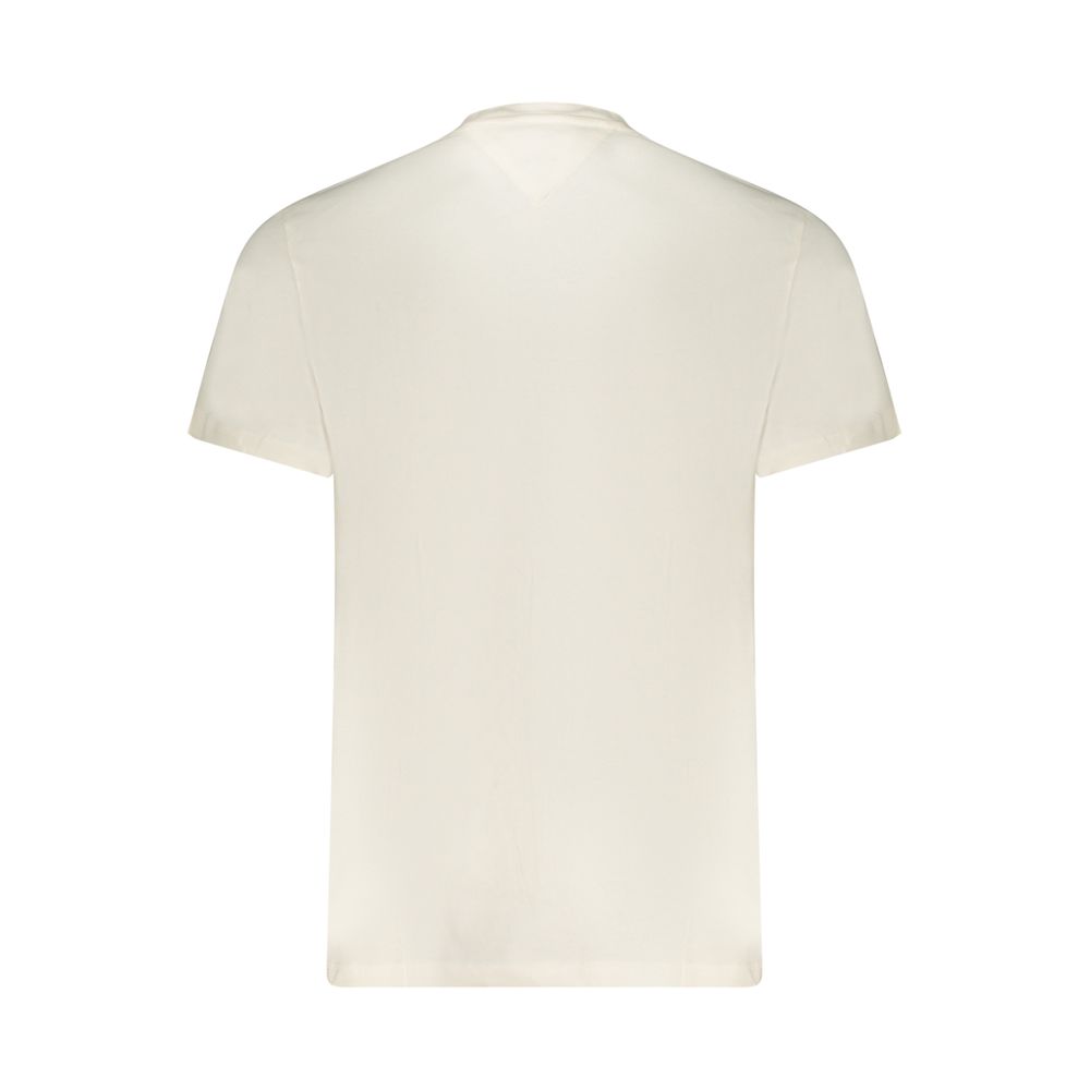 Tommy Hilfiger Bianco Cotton Men's T-Shirt - Image 2