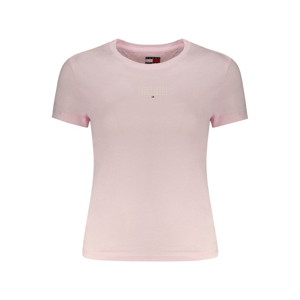 Tommy Hilfiger Pink Cotton Women T-Shirt