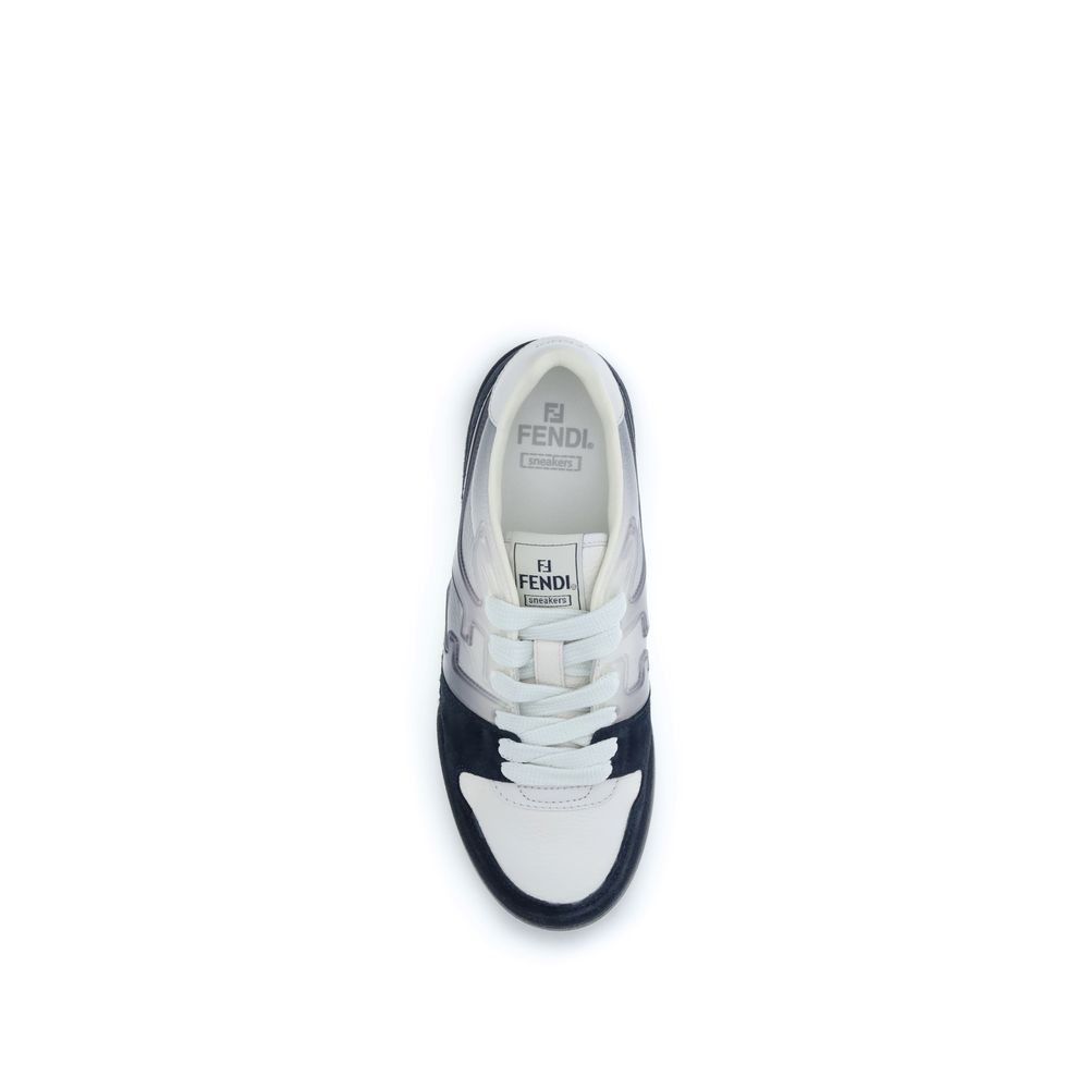 Fendi Multicolor Calf Leather Bos Taurus Low Top Sneakers - Image 4