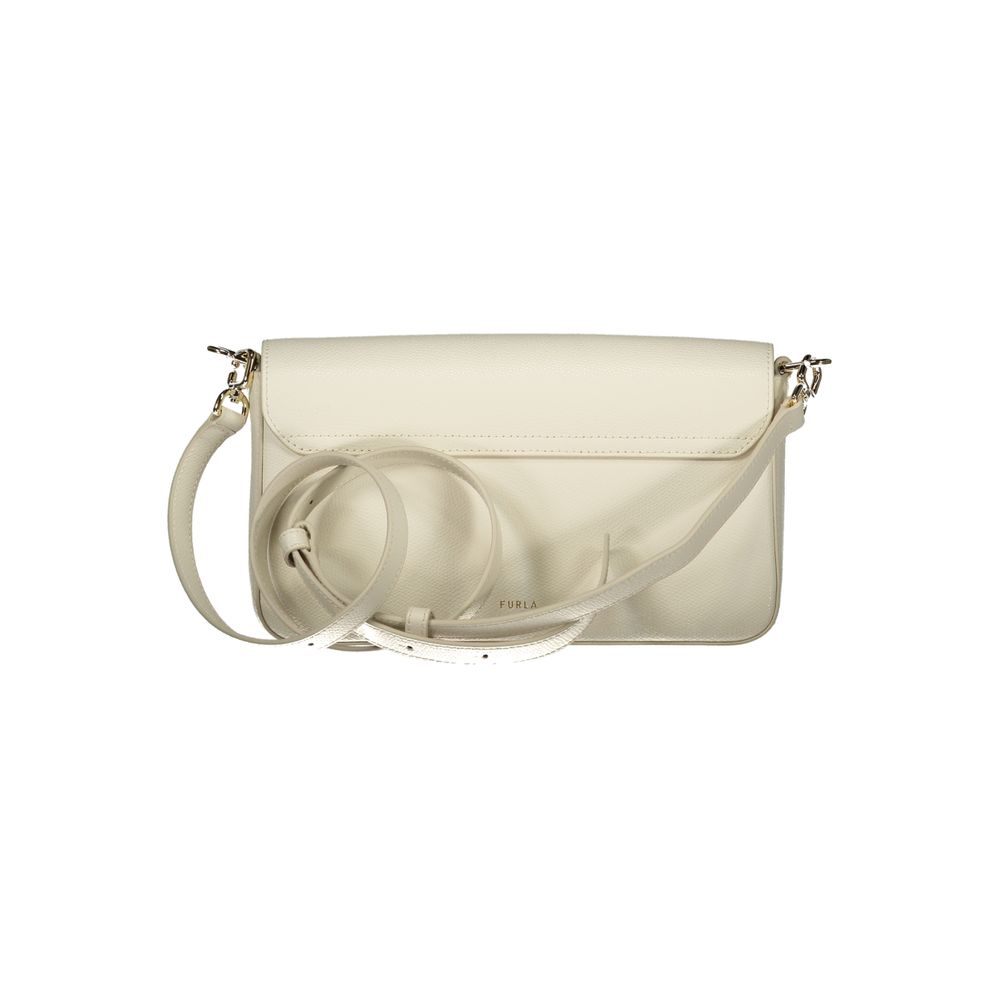 Furla Bianco Leather Women Handbag - Image 2