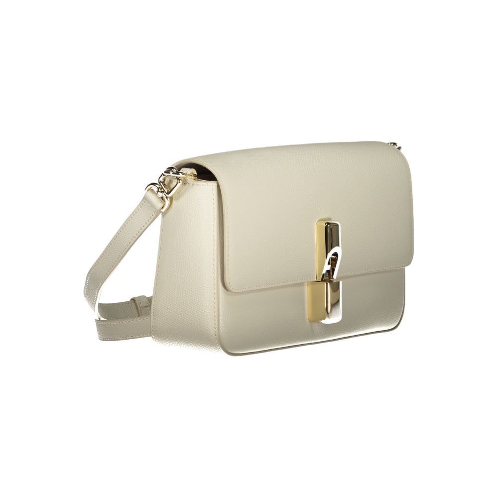 Furla Bianco Leather Women Handbag - Image 3