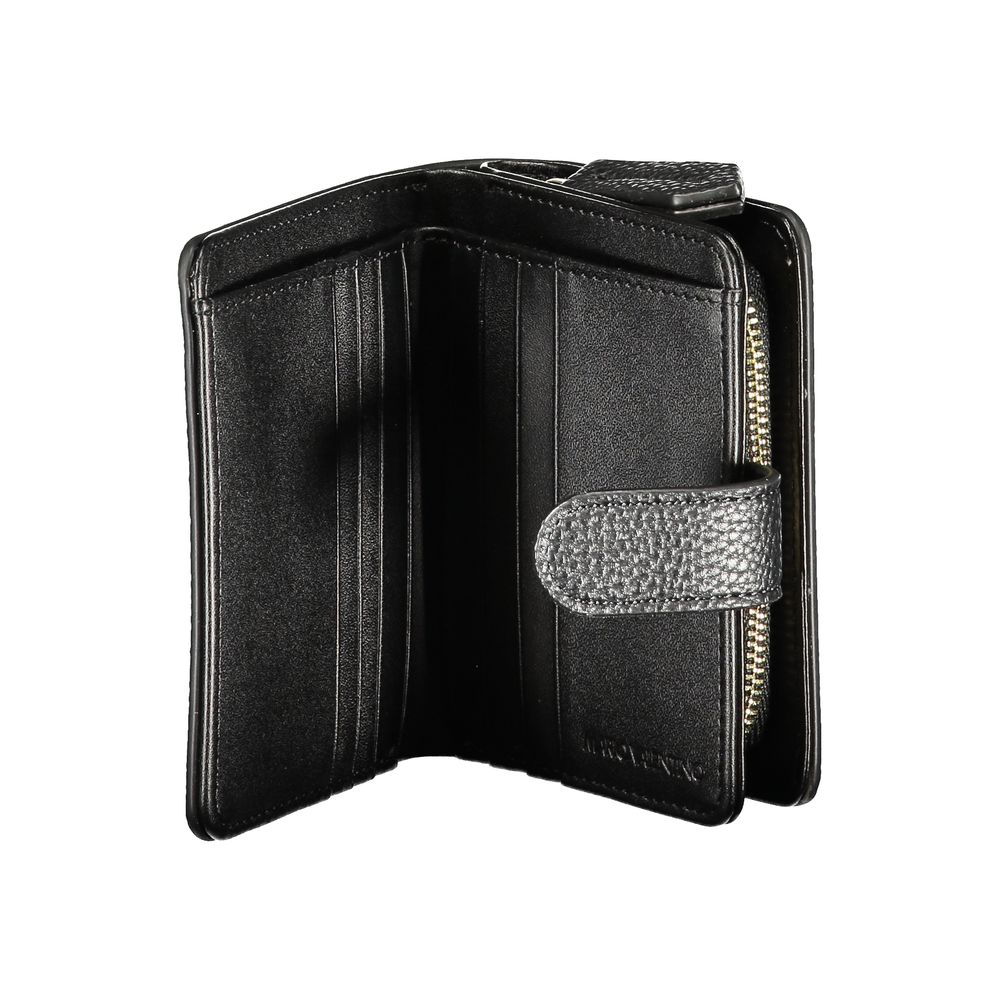 Mario Valentino Black Polyurethane Women Wallet - Image 3