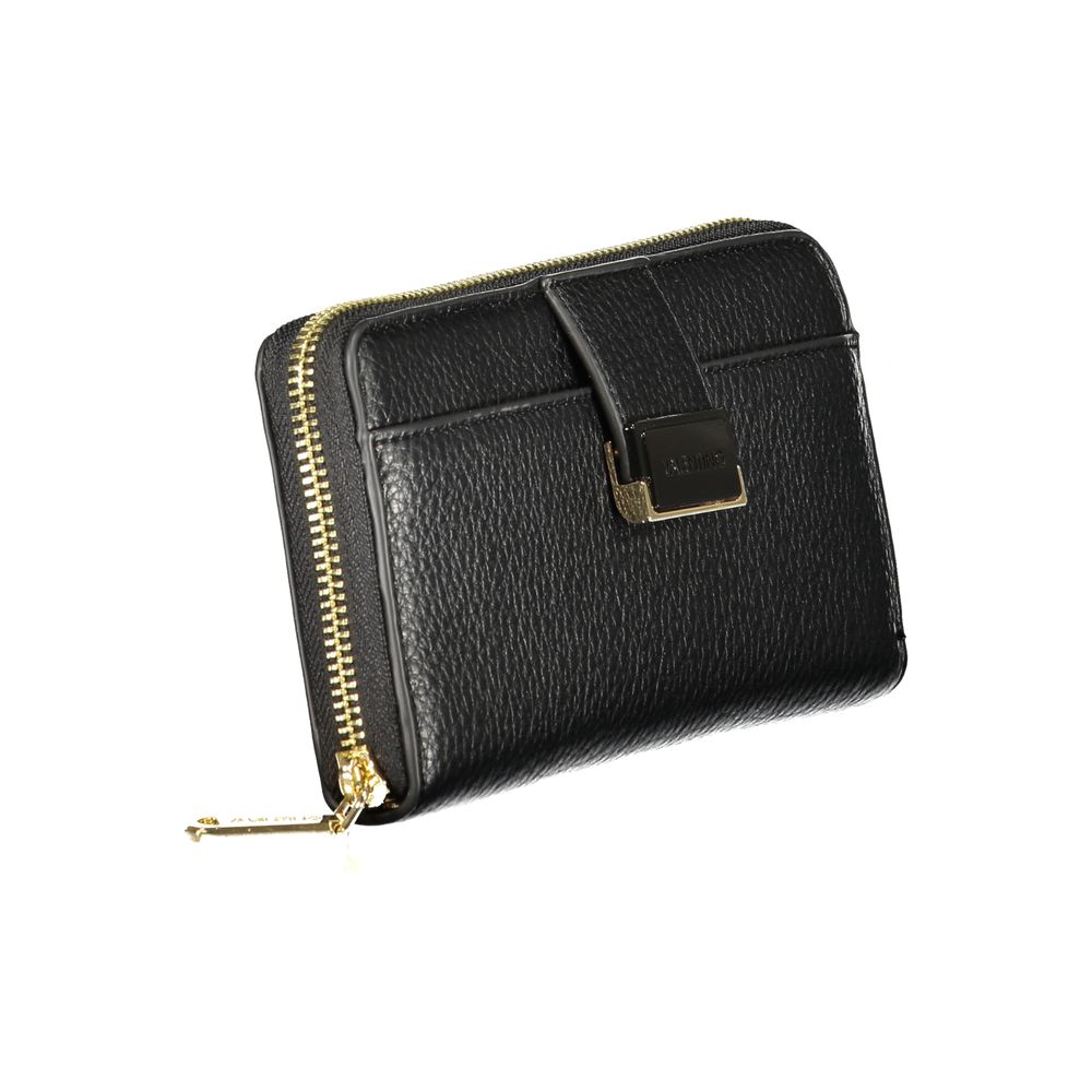 Mario Valentino Black Polyurethane Women Wallet - Image 3