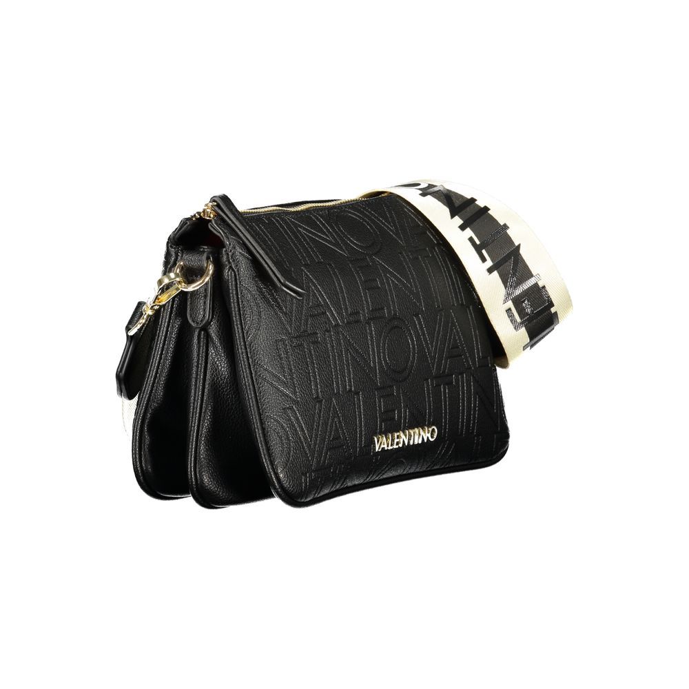 Mario Valentino Black Polyurethane Women's Shoulder Bag - Image 3