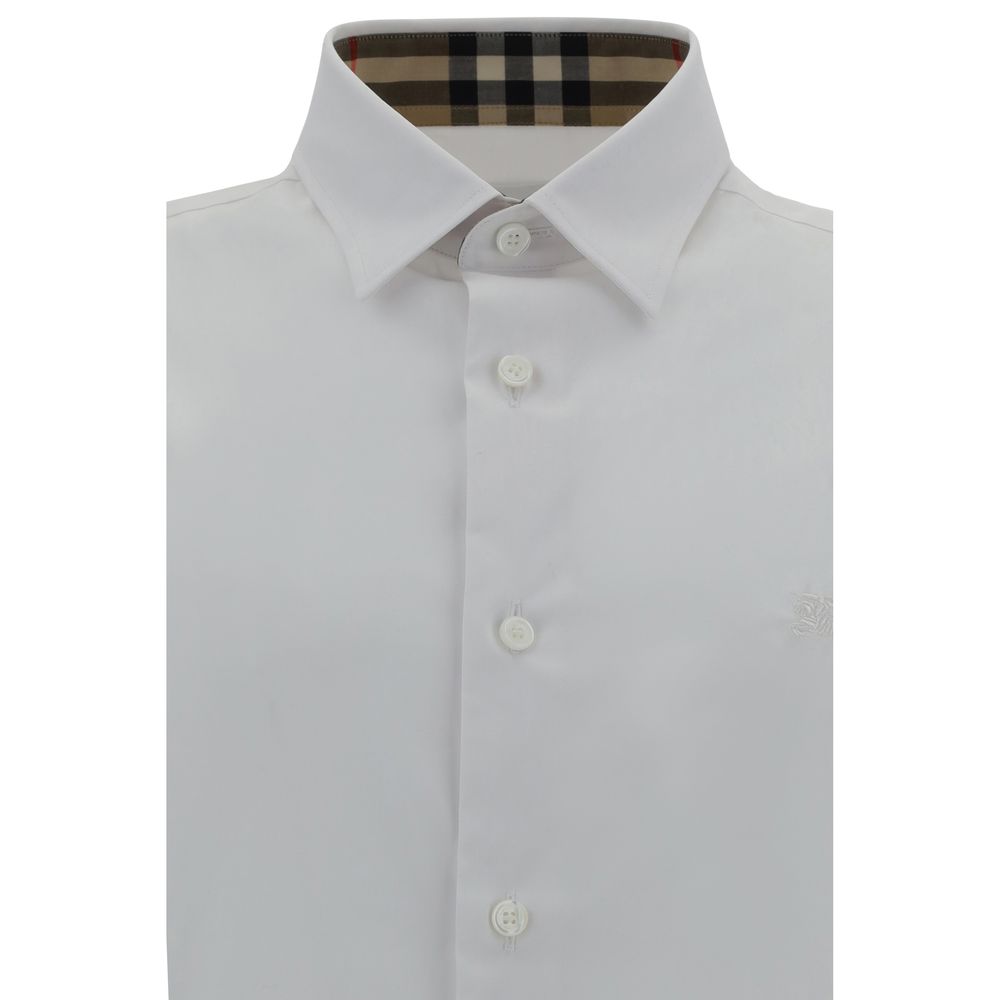 Burberry White Cotton Dress Shirt - Image 3