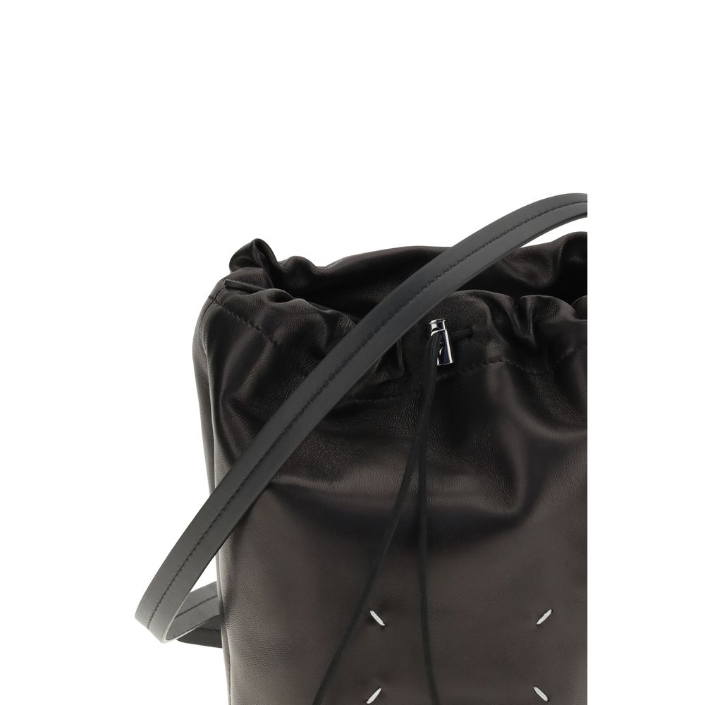 Margiela Black Calf Leather Bos Taurus Shoulder Bag - Image 4