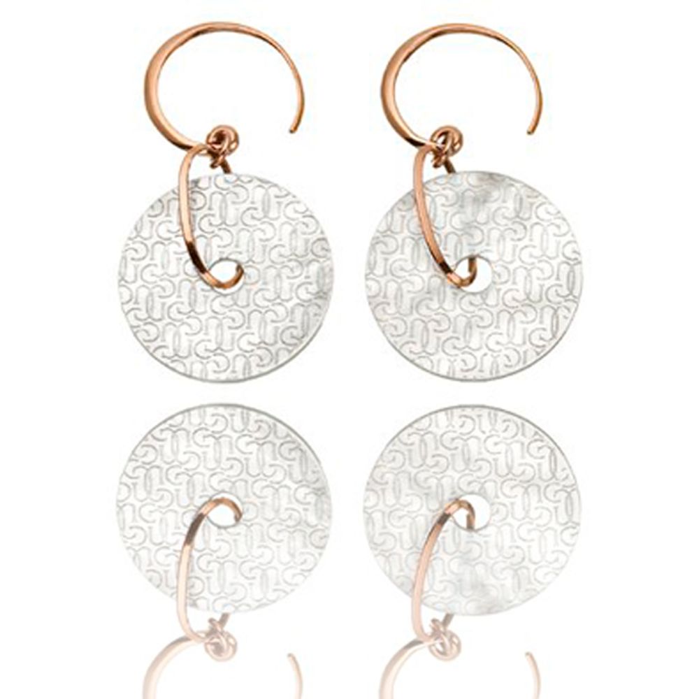 GC Bicolor Silver Earrings - Image 2