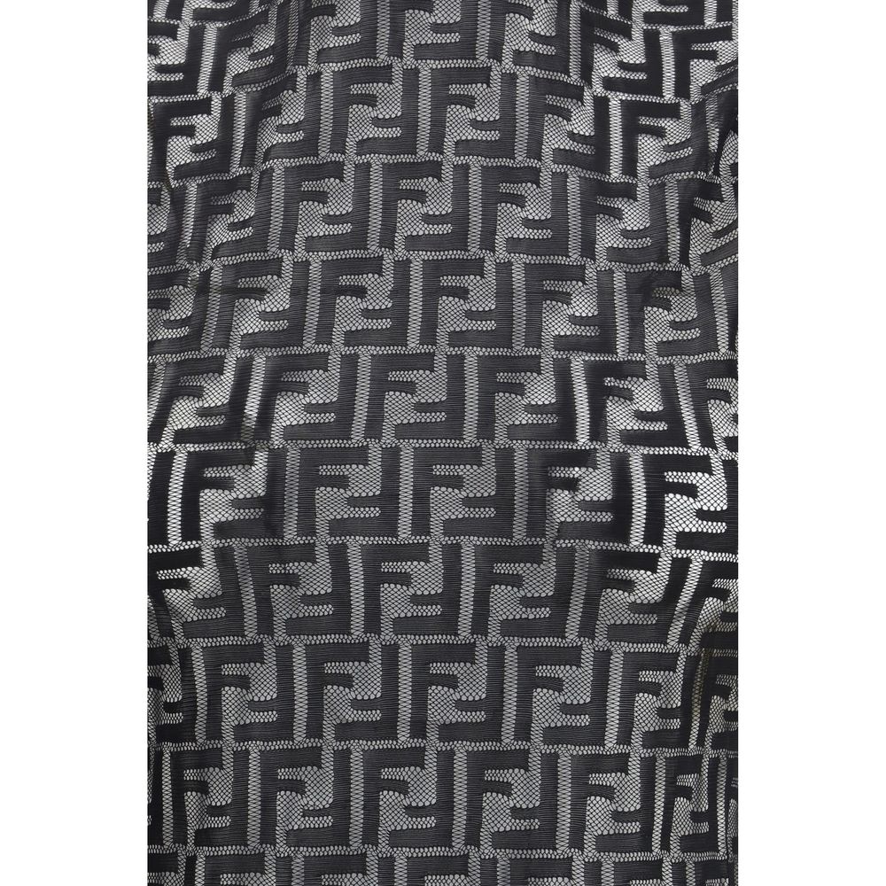 Fendi Black Polyamide Sleeveles T-Shirt - Image 3