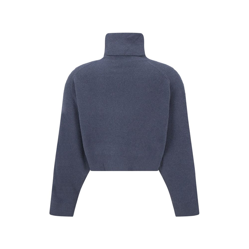 Brunello Cucinelli Blue Cashmere Turtleneck - Image 2