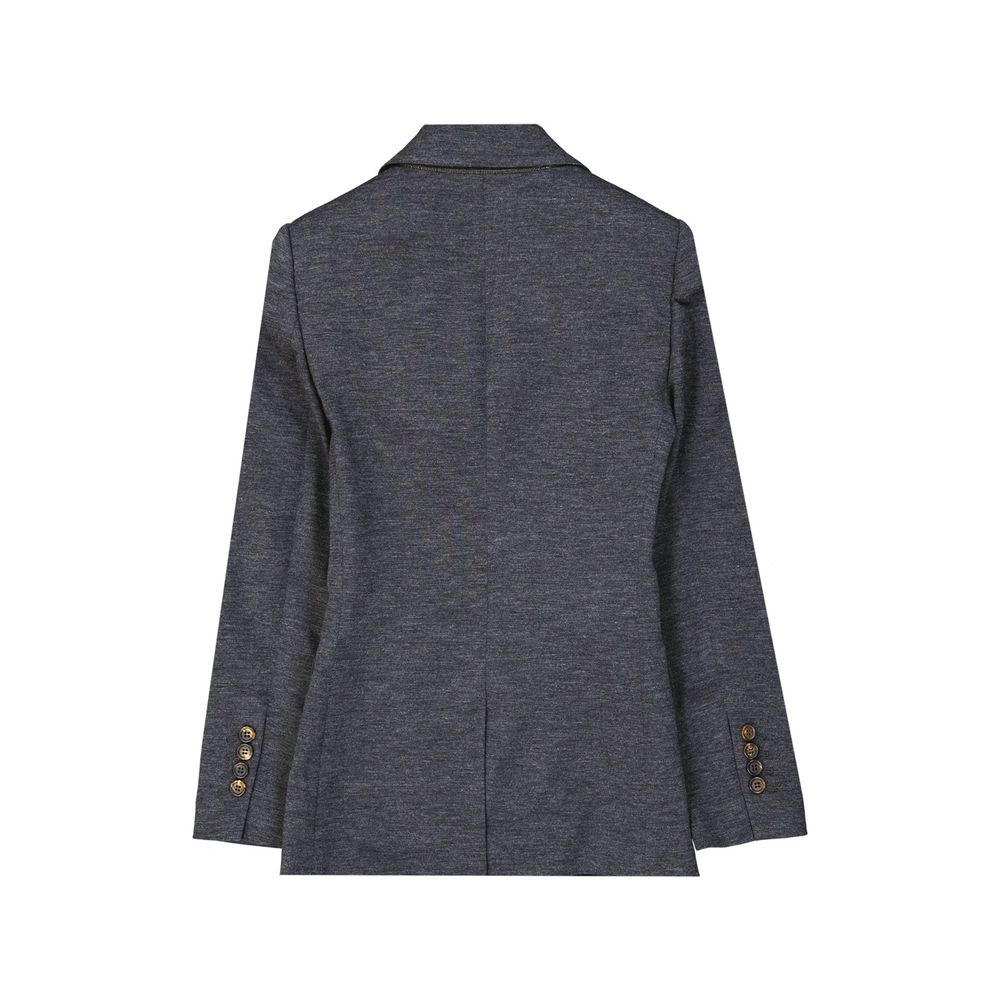 Brunello Cucinelli Gray Wool Blazer - Image 2