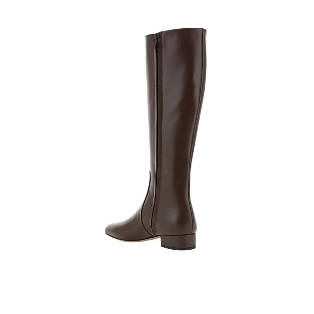 Valentino Garavani Brown Calfskin Boots - Image 3
