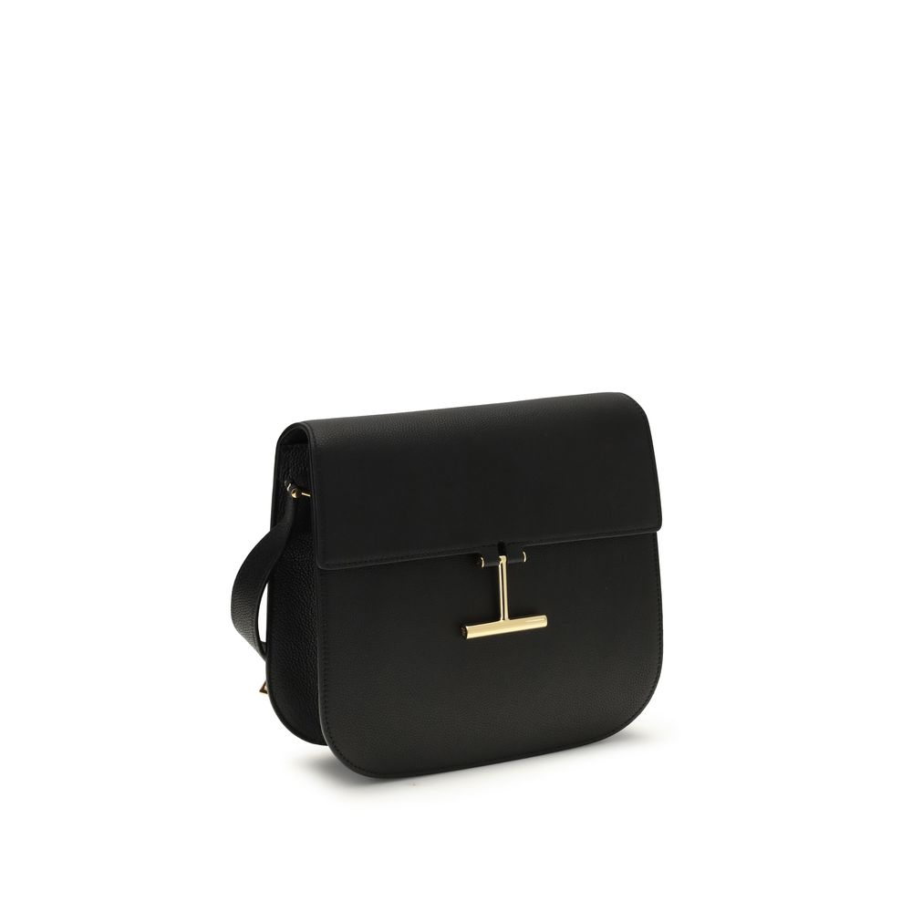 Tom Ford Black Calf Leather Bos Taurus Shoulder Bag - Image 2
