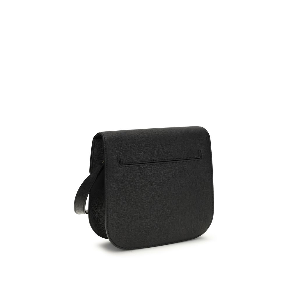 Tom Ford Black Calf Leather Bos Taurus Shoulder Bag - Image 3