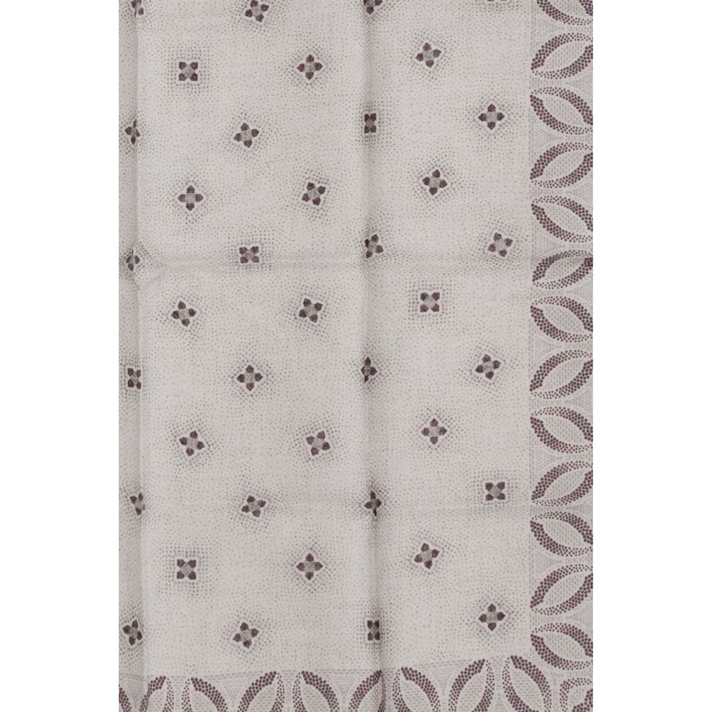 Brunello Cucinelli Beige Silk Pocket Square - Image 3