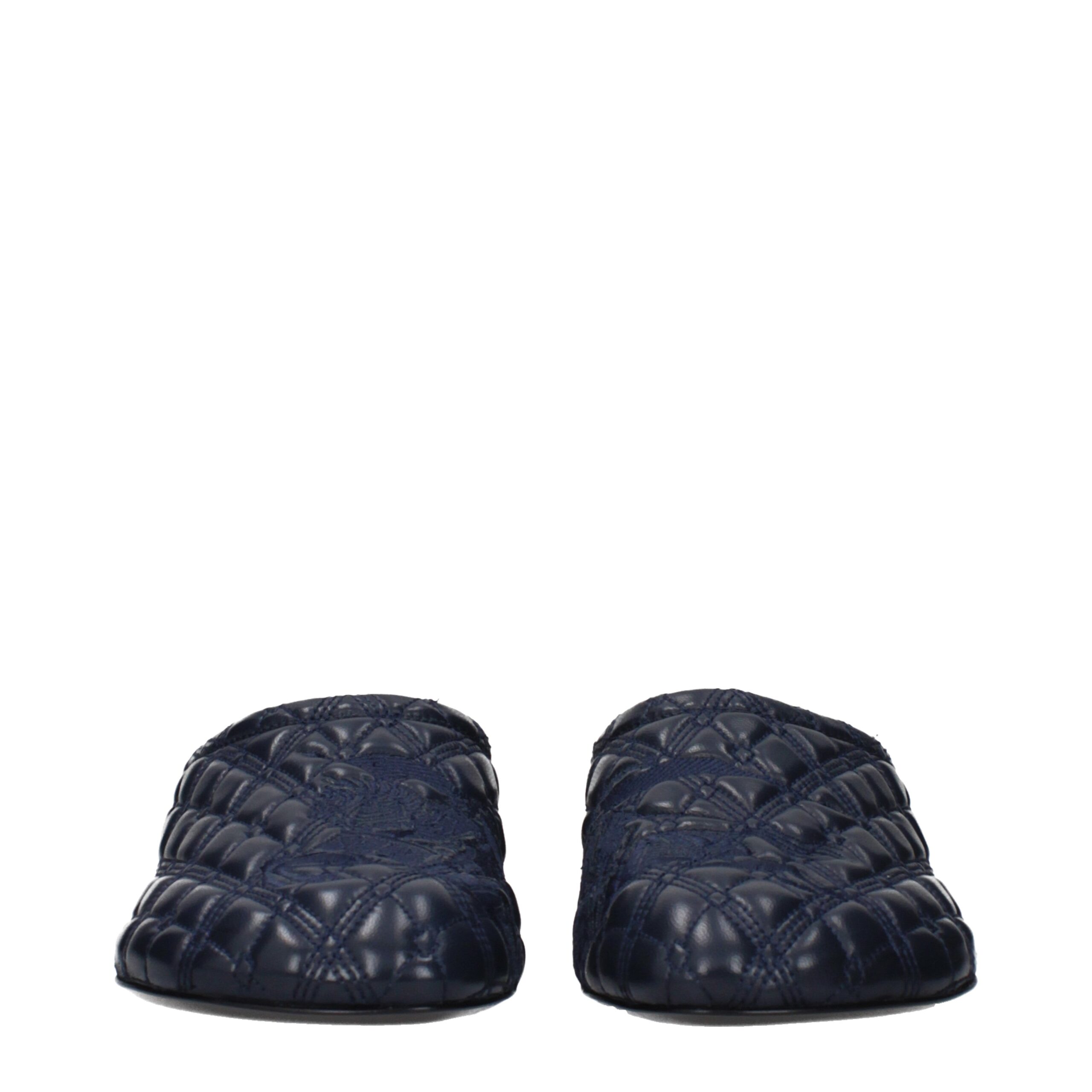 Burberry Blue Leather Slippers - Image 3