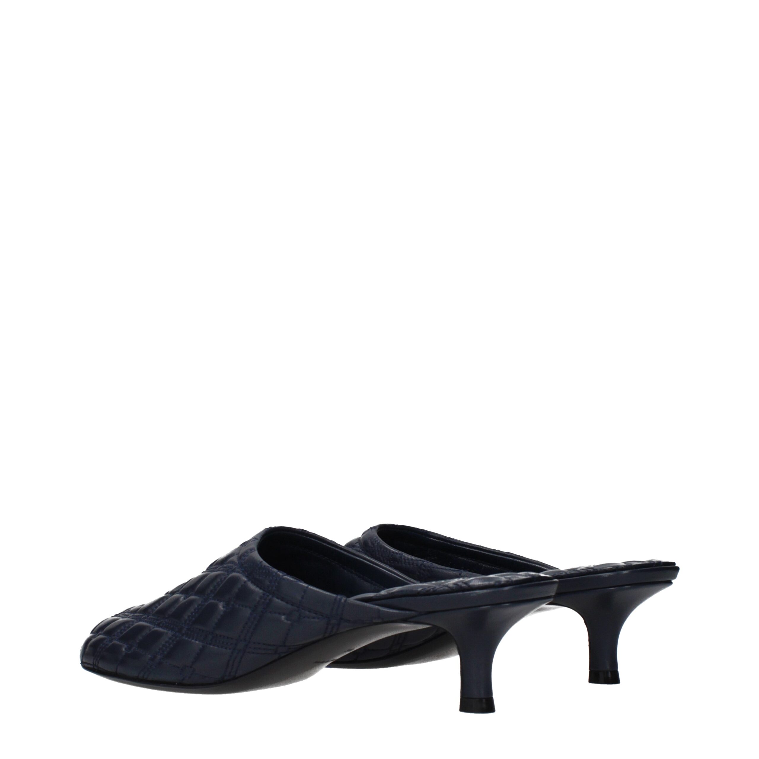 Burberry Blue Leather Slippers - Image 4