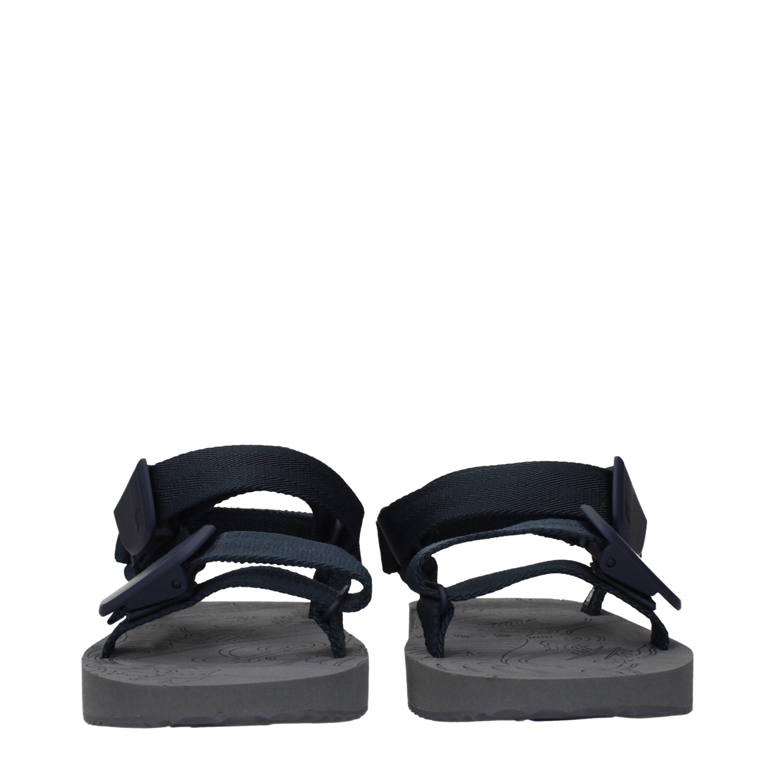 Burberry Blue Fabric Sandals - Image 3