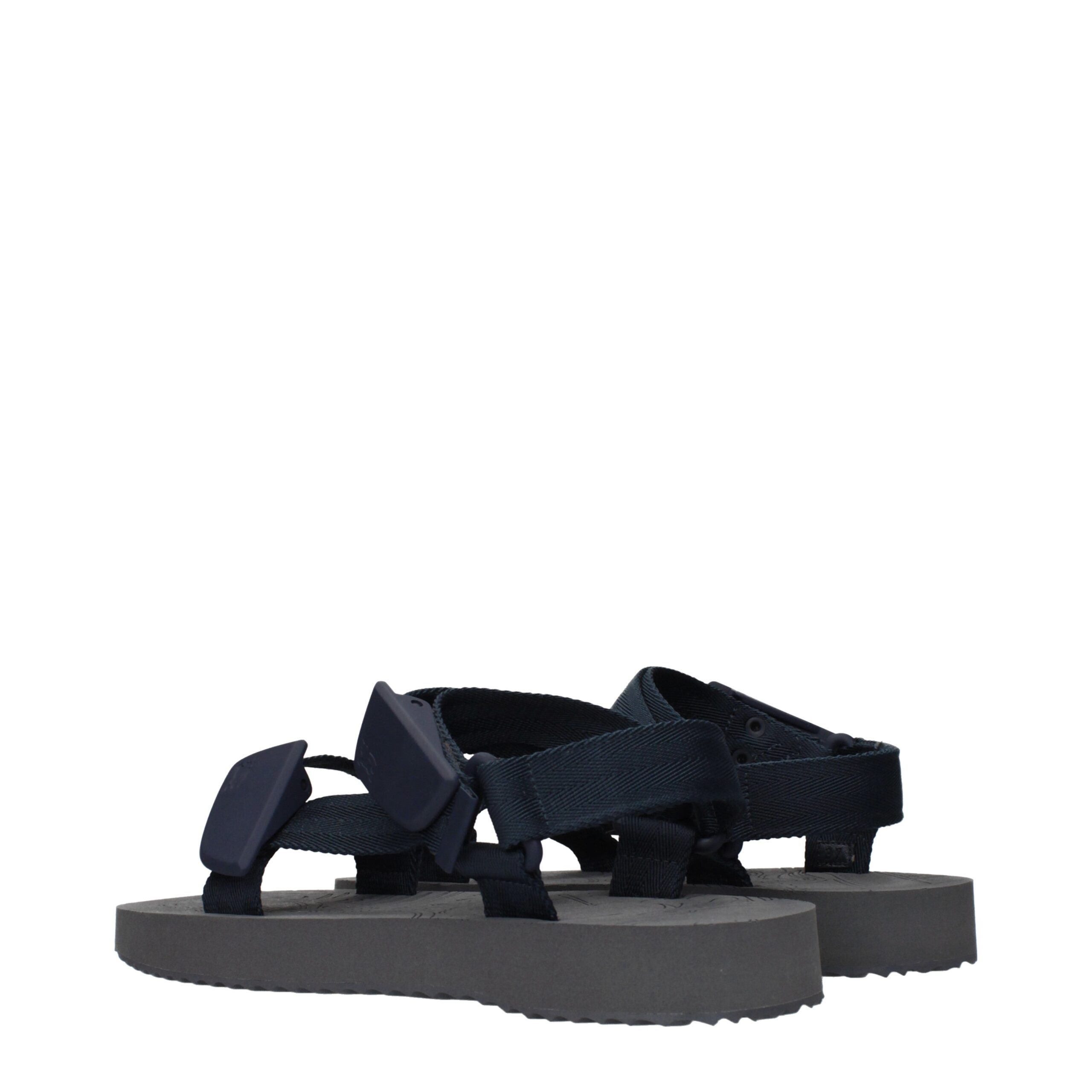 Burberry Blue Fabric Sandals - Image 4